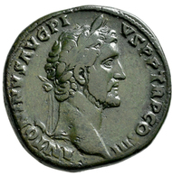 Antoninus Pius (138 - 161): Æ-Sesterz (140/144), 26,11 G, Cohen 34, RIC 597, Sehr Schön. - Les Antonins (96 à 192)