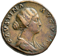 Faustina Minor (+ 176 N.Chr.): Faustina Minor, Gattin Des Marcus Aurelius +176: Æ-Sesterz (152-159), - La Dinastia Antonina (96 / 192)