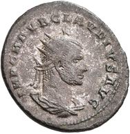 Claudius II. Gothicus (268 - 270): AR - Antoninian, 3,19 G, Büste Nach Links/Wölfin SPOR, Selten, Sc - Other & Unclassified