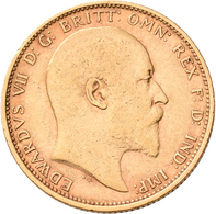 Australien - Anlagegold: Edward VII. 1901-1910: 1 Sovereign 1902 Sydney, 7,93 G, 916/1000 Gold, Frie - Otros & Sin Clasificación