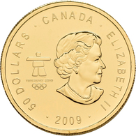 Kanada - Anlagegold: Elizabeth II. 1952-,: 50 Dollars 2009, Olympische Winterspiele Vancouver 2010 - - Canada