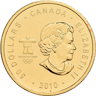 Kanada - Anlagegold: Elizabeth II. 1952-,: 50 Dollars 2010, Olympische Winterspiele 2010 Vancouver - - Canada