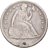 Vereinigte Staaten Von Amerika: Dollar 1859 O, New Orleans, KM# 71, 26,38 G, Gestopftes Loch, Randfe - Autres & Non Classés