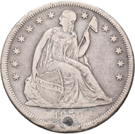 Vereinigte Staaten Von Amerika: Dollar 1859 O, New Orleans, KM# 71, 26,38 G, Gestopftes Loch, Randfe - Altri & Non Classificati