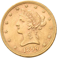 Vereinigte Staaten Von Amerika - Anlagegold: 10 Dollars 1899, Friedberg 158. 16,71 G, 900/1000 Gold. - Autres & Non Classés