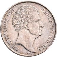 Dänemark: Christian VIII. 1839-1848: Speciedaler 1846, Davenport 74, 28,74 G, Kl. Kratzer, Sonst Vor - Danemark