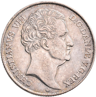 Dänemark: Christian VIII. 1839-1848: Speciedaler 1846, Davenport 74, 28,74 G, Kl. Kratzer, Sonst Vor - Danimarca