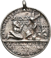 Frankreich: Lothringen, Charles III: 1545-1608: Tragbare Silbergußmedaille (unbekannter Medailleur) - Autres & Non Classés