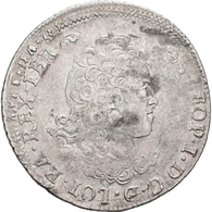 Frankreich: Lothringen, Leopold I. 1697-1729: Teston 1705, überprägt, Druchmesser Ca. 32mm, 8,42 G. - Altri & Non Classificati