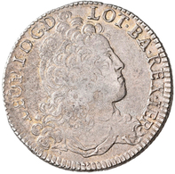 Frankreich: Lothringen, Leopold I. 1697-1729: Teston 1710, Nancy. Überprägt, Druchmesser Ca. 28,5mm, - Other & Unclassified