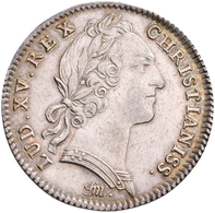 Frankreich: Louis XV. 1715-1774: Lot 2 Stück; Silber-Jeton 1743 TRESOR ROYAL Und Silber-Jeton 1754 O - Autres & Non Classés
