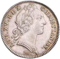 Frankreich: Louis XV. 1715-1774: Lot 2 Stück; Silber-Jeton 1743 TRESOR ROYAL Und Silber-Jeton 1754 O - Sonstige & Ohne Zuordnung