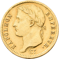 Frankreich - Anlagegold: Napoleon I. 1804-1814: 20 Francs 1810 A, 6,45 G, 900/1000 Gold. Kl. Kratzer - Other & Unclassified