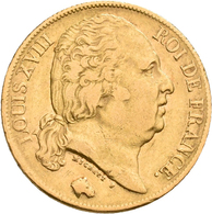 Frankreich - Anlagegold: Louis XVIII. 1814-1824: 20 Francs 1820 A, KM# 712.1, Friedberg 538. 6,37 G, - Other & Unclassified