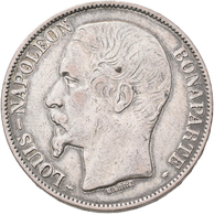 Frankreich: 2. Republik 1848-1852: Louis-Napoleon Bonaparte, 5 Francs 1852 A, Gadoury 726, 24,75 G, - Other & Unclassified