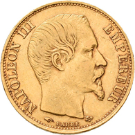 Frankreich - Anlagegold: Napoleon III. 1852-1870: 20 Francs 1857 A, KM# 781.1, Friedberg 573. 6,40 G - Autres & Non Classés