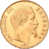 Frankreich - Anlagegold: Napoleon III. 1852-1870: 50 Francs 1857 A. Friedberg 571, Gadoury 1111. 16, - Other & Unclassified