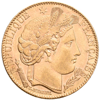 Frankreich - Anlagegold: 3. Republik 1871-1940: 10 Francs 1896 A, Friedberg 594, 3,21 G, 900/1000 Go - Sonstige & Ohne Zuordnung