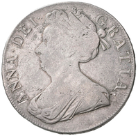 Großbritannien: Anne 1702-1714: Crown 1707, Mit "SEPTIMO" In Der Randschrift, Davenport 1341, 29,77 - Autres & Non Classés