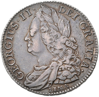 Großbritannien: Georg II. 1727-1760: 1/2 Crown 1745, Lima, Seaby 3695, 15 G, Sehr Schön+. - Autres & Non Classés