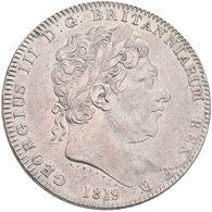 Großbritannien: Georg III. 1760-1820: Crown 1819, Davenport 103, 28,17 G, Sehr Schön. - Other & Unclassified