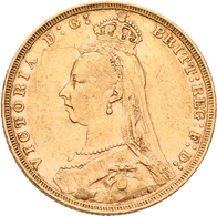 Großbritannien - Anlagegold: Victoria 1837-1901: Sovereign 1890, KM# 767, Friedberg 392. 7,98 G, 917 - Autres & Non Classés