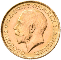Großbritannien - Anlagegold: Georg V. 1910-1936: Sovereign 1925, KM# 820, Friedberg 404. 7,99 G, 917 - Otros & Sin Clasificación