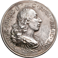 Italien: Bracciano, Bronzegussmedaille 1699, Auf Livio Odescalchi (1652-1713). Modell Von Saint Urba - 1861-1878 : Victor Emmanuel II