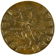 Italien: Umbrien, Perugia (Perusia): Bronzegussmedaille O.J., Graveur Unleserlich. AVGVSTA PERVSIA, - 1861-1878 : Victor Emmanuel II