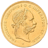 Österreich - Anlagegold: Franz Joseph I. 1848-1916: 4 Florin / 10 Francs 1892 (NP), KM# 2260, Friedb - Oesterreich