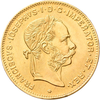 Österreich - Anlagegold: Franz Joseph I. 1848-1916: 4 Florin / 10 Francs 1892 (NP), KM# 2260, Friedb - Autriche