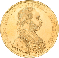 Österreich - Anlagegold: Franz Joseph I. 1848-1916: 4 Dukaten 1915 (NP), Friedberg 488. 13,96 G, 986 - Austria