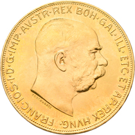 Österreich - Anlagegold: Franz Joseph I. 1848-1916: 100 Kronen 1915 (NP), KM# 2819, Friedberg 507R, - Oesterreich