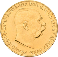 Österreich - Anlagegold: Franz Joseph I. 1848-1916: 100 Kronen 1915 (NP), KM# 2819, Friedberg 507R, - Austria