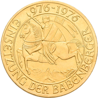Österreich - Anlagegold: 2. Republik Ab 1945: 1000 Schilling 1976, Babenberger, KM# 2933, Friedberg - Oostenrijk