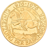 Österreich - Anlagegold: 2. Republik Ab 1945: 1000 Schilling 1976, Babenberger, KM# 2933, Friedberg - Autriche