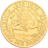 Österreich - Anlagegold: 2. Republik Ab 1945: 1000 Schilling 1976, Babenberger, KM# 2933, Friedberg - Autriche