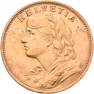 Schweiz - Anlagegold: Lot 3 Goldmünzen: 20 Franken (Vreneli) 1927 B, 1930 B, 1930 B. KM# 35.1, Fried - Autres & Non Classés