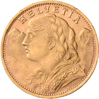 Schweiz - Anlagegold: 20 Franken 1927 B (Vreneli), KM# 35.1, Friedberg 499. 6,43 G, 900/1000 Gold. R - Other & Unclassified