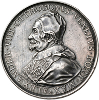 Vatikan: Alexander VIII. 1689-1691: Silbermedaille 1700 (posthum) Von St. Urbain. Auf Die Errichtung - Vatikan