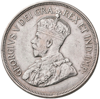 Zypern: George V. 1910-1936: 45 Piastres 1928, KM# 19, Kl. Kratzer, Fast Vorzüglich. - Chypre