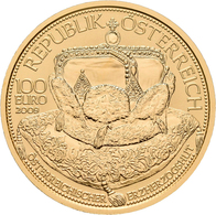 Österreich - Anlagegold: 100 Euro 2009 Kronen Der Habsburger - Der österreichische Erzherzogshut. Da - Oostenrijk