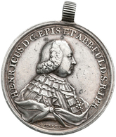Altdeutschland Und RDR Bis 1800: Fulda Abtei, Heinrich VIII. Von Bibra 1759 - 1788: Silbermedaille 1 - Altri & Non Classificati