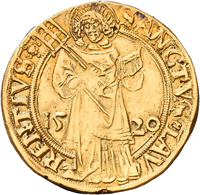 Altdeutschland Und RDR Bis 1800: Nürnberg: Goldgulden 1520, Vgl. Friedberg 1801, Vgl. Kellner 11, Ga - Autres & Non Classés