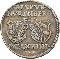 Altdeutschland Und RDR Bis 1800: Nürnberg: Guldentaler Zu 60 Kreuzer 1574, Mit Titel Maximilian II., - Altri & Non Classificati