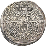 Altdeutschland Und RDR Bis 1800: Nürnberg: ½ Guldiner 1615, Mit Titel Matthias II., Vgl. Kellner 161 - Altri & Non Classificati