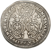 Altdeutschland Und RDR Bis 1800: Nürnberg: Reichstaler 1624, Mit Titel Ferdinands II., Vgl. Davenpor - Otros & Sin Clasificación