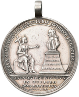 Altdeutschland Und RDR Bis 1800: Sachsen, Friedrich August II. 1733-1763: Silbermedaille 1748, Von J - Sonstige & Ohne Zuordnung