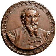 Haus Habsburg: Ferdinand I. 1521-1564: Bronzegussmedaille O.J. (um 1560), Von. Joachim Deschler, Auf - Andere - Europa