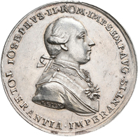 Haus Habsburg: Joseph II. 1765-1790: Judaica, Silber Medaille 1782 Auf Die Religionsfreiheit Für Pro - Autres – Europe